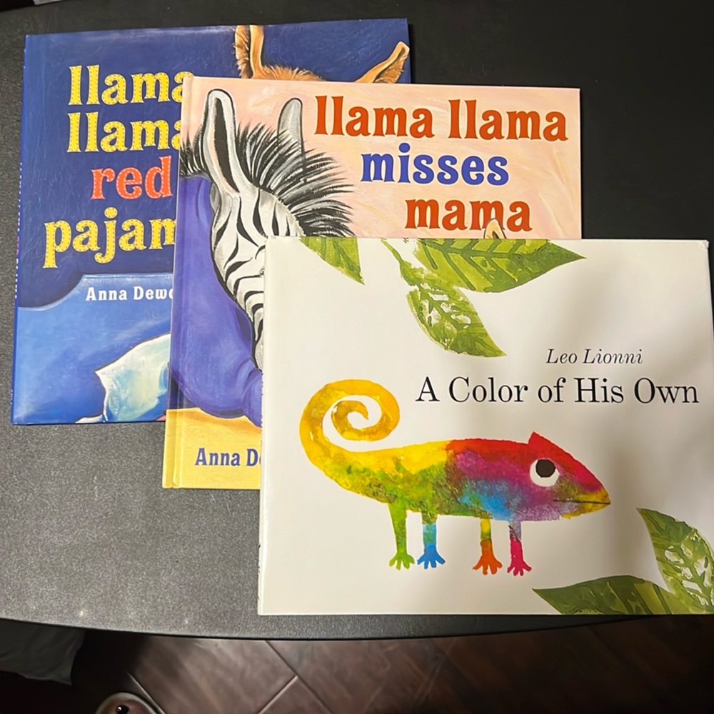 3 children’s hard cover books
